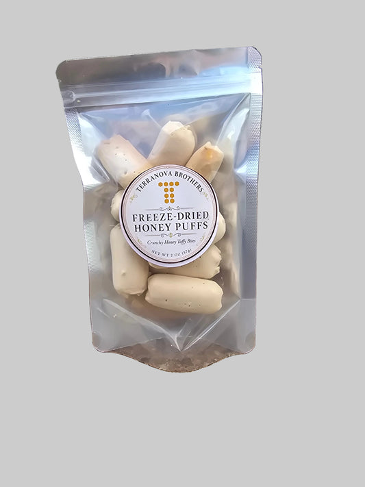 Freeze-Dried Honey Puffs — Crunchy Honey Taffy Bites | 2 oz
